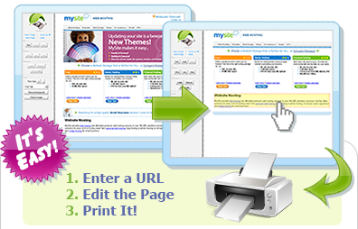 Enter a URL, Edit the Page, Print It